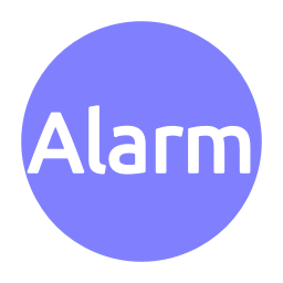 video-4-words-alarm-text-button-blue-circle-855_256.png