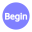 video-4-words-begin-text-button-blue-circle-490_256.png