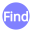 video-4-words-find-text-button-blue-circle-586_256.png