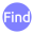 video-4-words-find-text-button-blue-circle-591_256.png