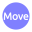 video-4-words-move-text-button-blue-circle-813_256.png