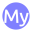 video-4-words-my-text-button-blue-circle-747_256.png