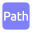 video-4-words-path-text-button-blue-821_256.png