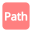 video-4-words-path-text-button-red-817_256.png