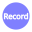 video-4-words-record-text-button-blue-circle-802_256.png