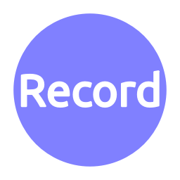 video-4-words-record-text-button-blue-circle-807_256.png
