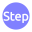 video-4-words-step-text-button-blue-circle-609_256.png
