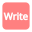 video-4-words-write-text-button-red-835_256.png