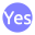 video-4-words-yes-text-button-blue-circle-705_256.png